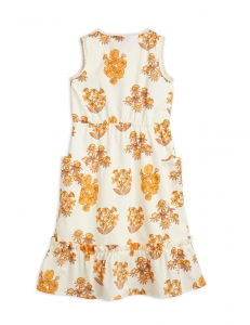 Preview: MINI RODINI Kleid Flowers - beige
